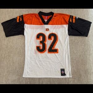 NFL Reebok Rudi Johnson #32 Cincinnati Bengals Vintage Jersey Men’s Size Large